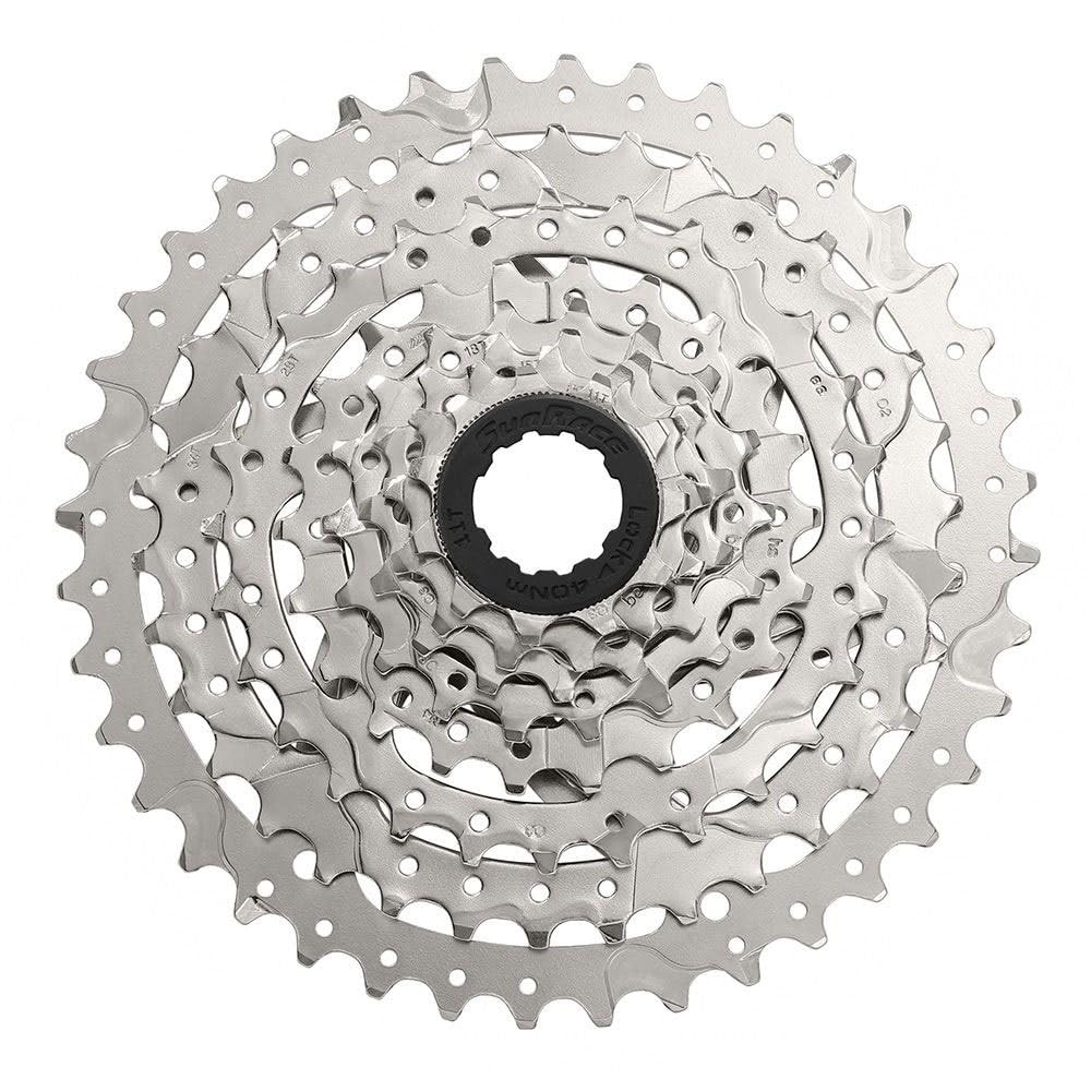 SunRace 4710944268812 Cassette 9V 11X42 CSM980 9AY-Box Unisex-Adult, Grey, One Size