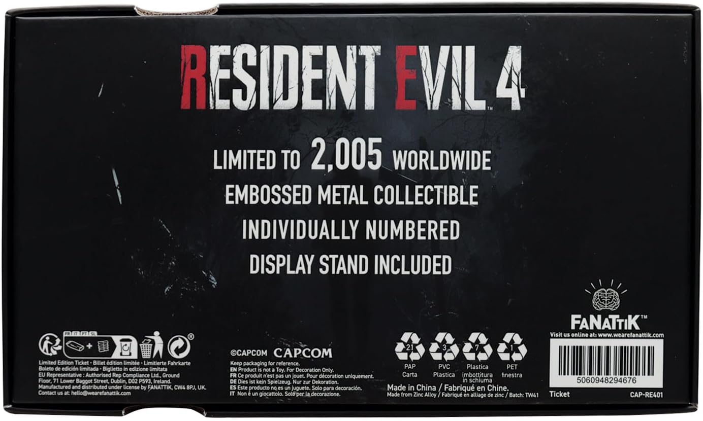 Resident Evil 4 Metal Exclusive Upgrade Ticket