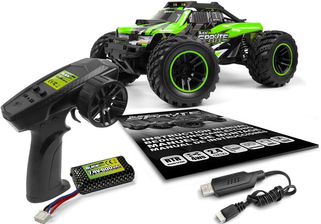 BlackZon 540305 Spryte ST 1/20 4WD Electric Stadium Truck, Green