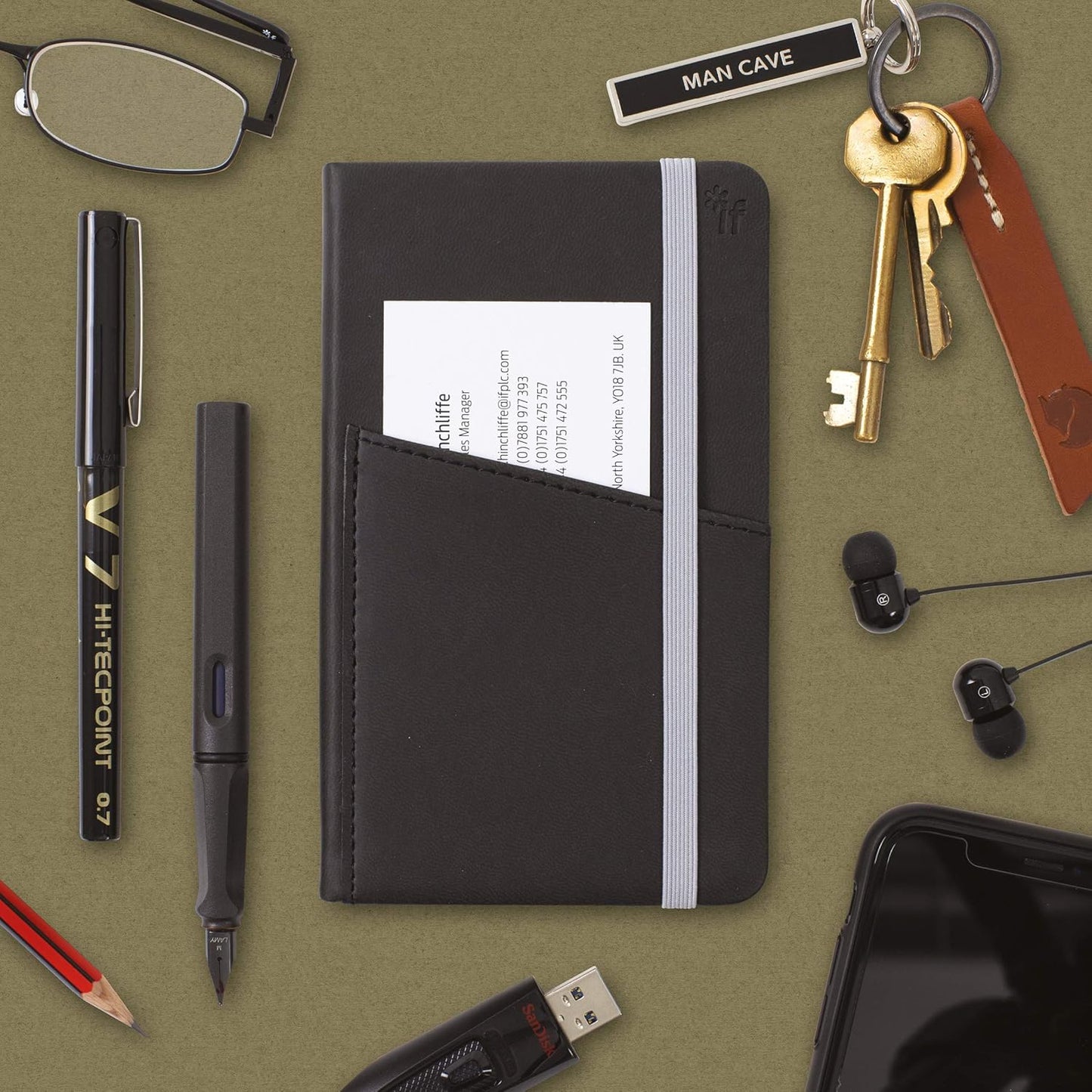 IF Bookaroo A6 'Pocket' Notebook - Aubergine