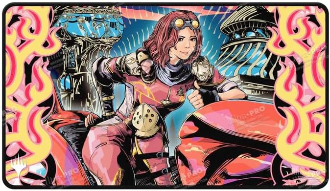 Ultra Pro Magic The Gathering 2025 Multiplanar Race Set Black Stitched Variant Art PW Playmat