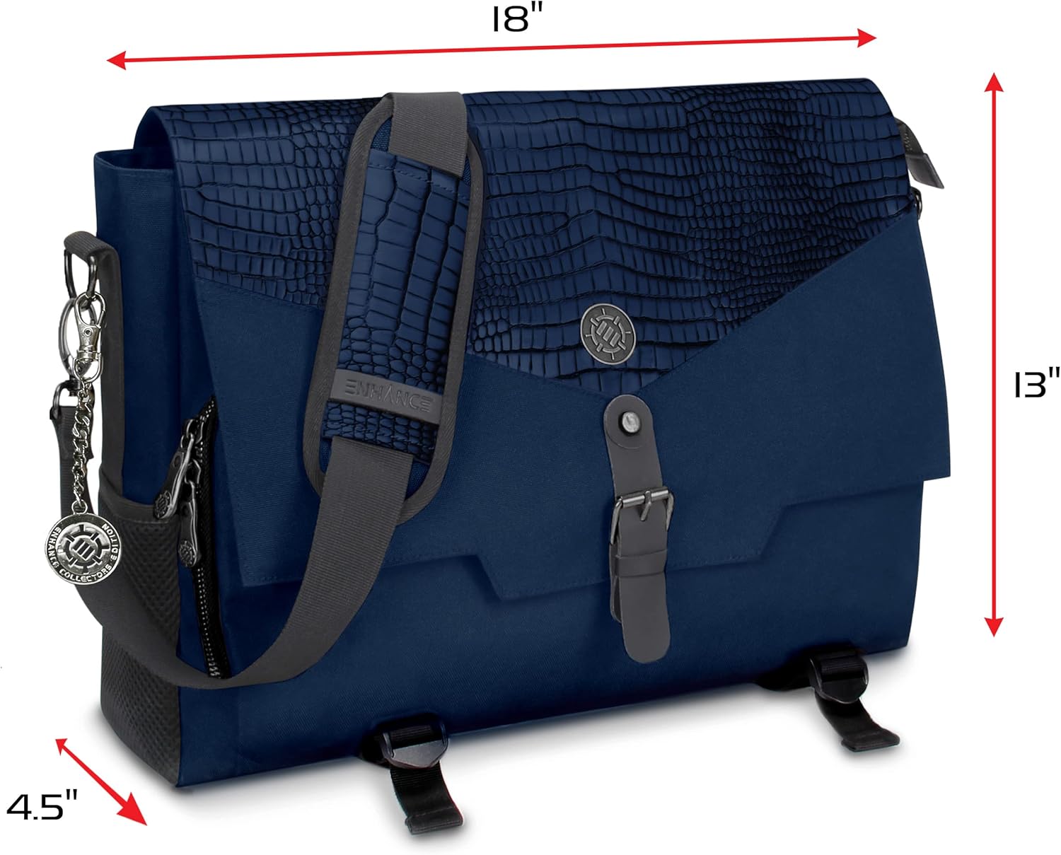 ENHANCE Travel Bag for DND, Bag Compatible with Dungeons and Dragons, Battle Mat Holder, Dice Pockets and Accessories, Carry 4-8 Books