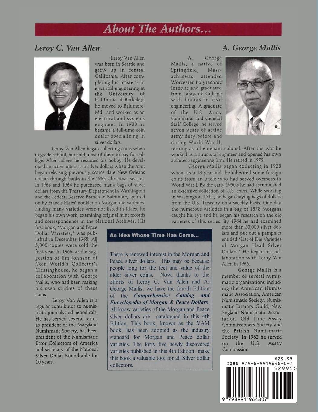 Comprehensive Catalog and Encyclopedia of Morgan & Peace Silver Dollars 5th Edition-Part III