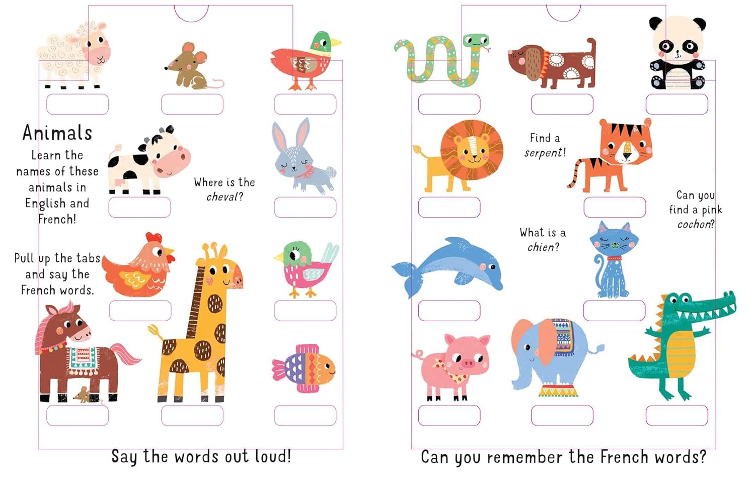 Slide and Seek: 100 Words English-French