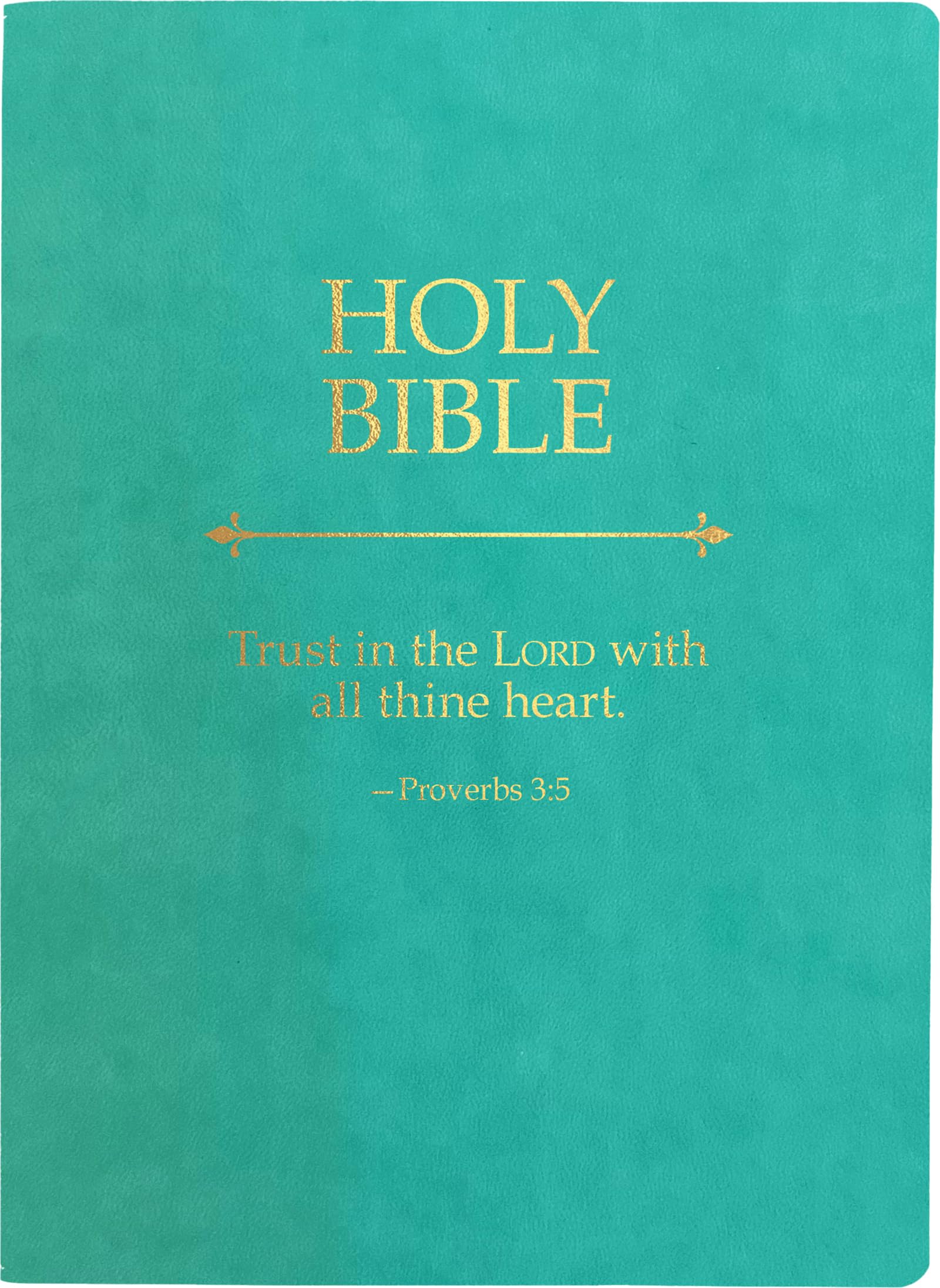 KJV Holy Bible, Trust in the Lord Life Verse Edition, Large Print, Coastal Blue Ultrasoft: (Red Letter, Teal, 1611 Version) (King James Version Sword Bible