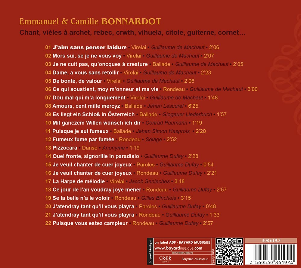 Emmanuel Bonnardot - Camille Bonnardot - De Guillaume De Machaut A Guillaume Dufay