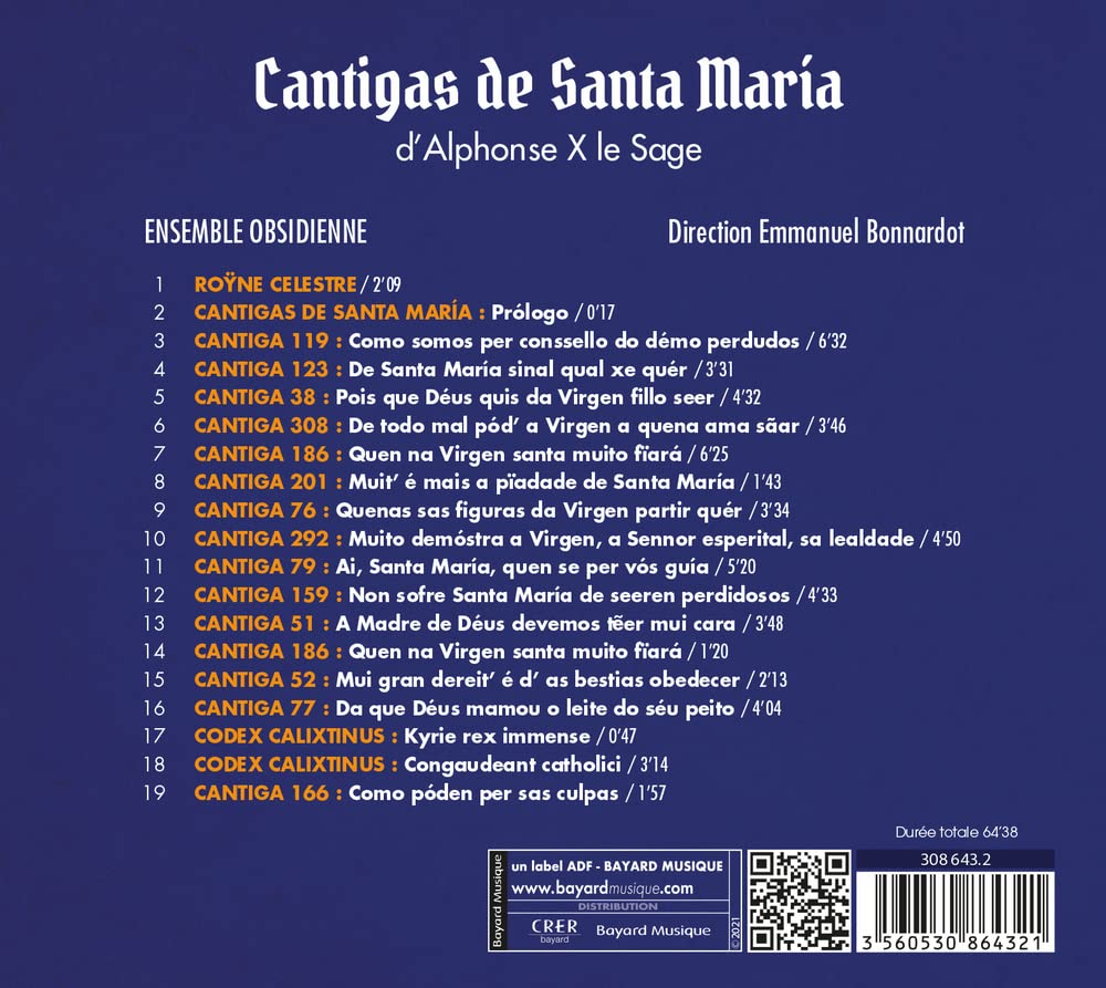 Cantigas de Santa María D’Alphonse X Le Sage
