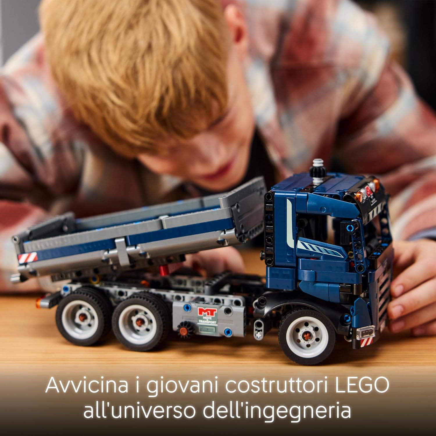 LEGO Technic Autocarro con Cassone Ribaltabile - Camion Giocattolo con Sterzo e Funzioni - Modellino da Costruire per Bambini e Bambine da 9 Anni - Divertente Idea Regalo per Compleanni e Feste 42203