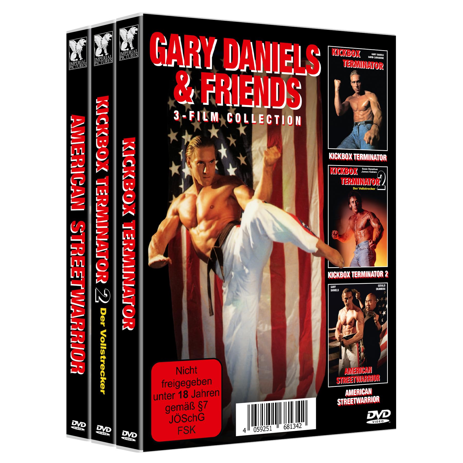 Gary Daniels & Friends - 3 Kickboxer-Dvds