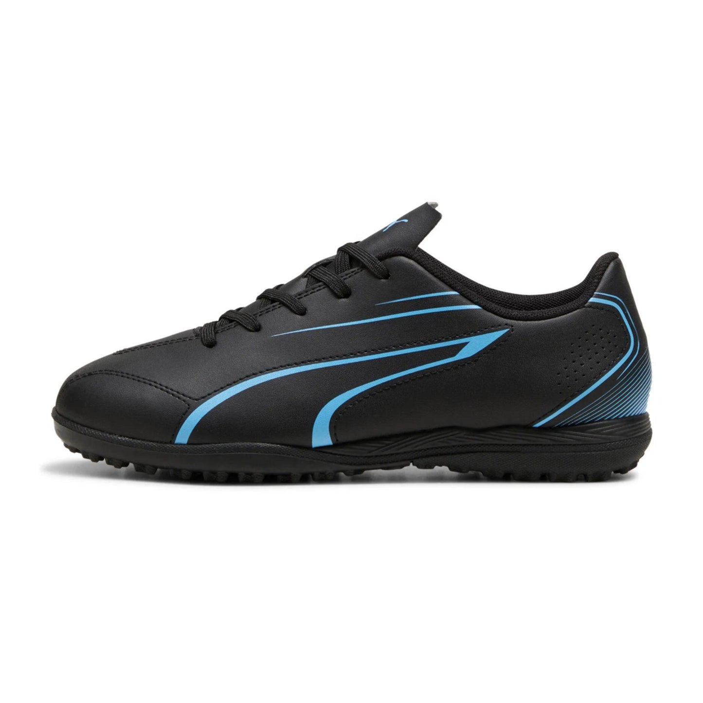 Puma Vitoria TT (Astro Turf) Junior Football Boots 4 Black/Luminous Blue 4 Black/Luminous Blue