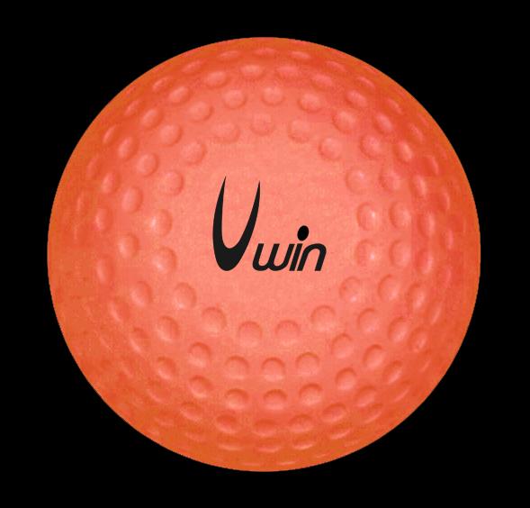 Uwin Dimple Hockey Ball (Single) Orange Orange