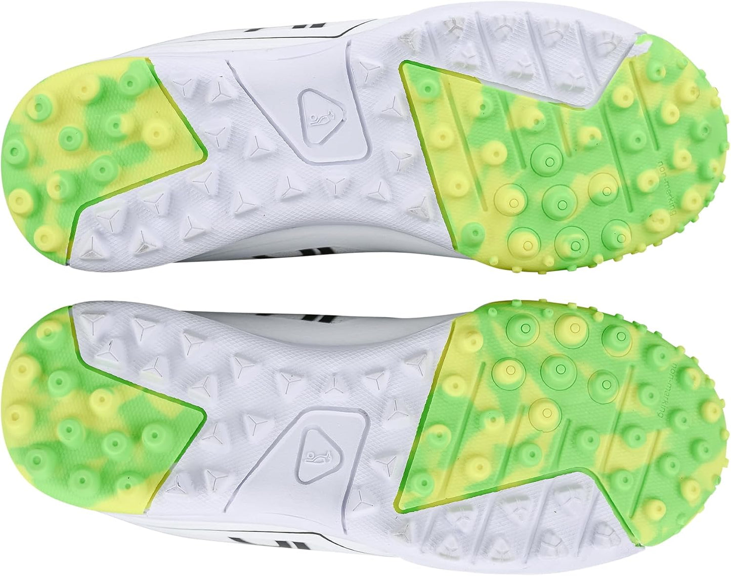 Kookaburra KC 5.0 Rubber Sole Cricket Shoe - Yellow/Green - 4