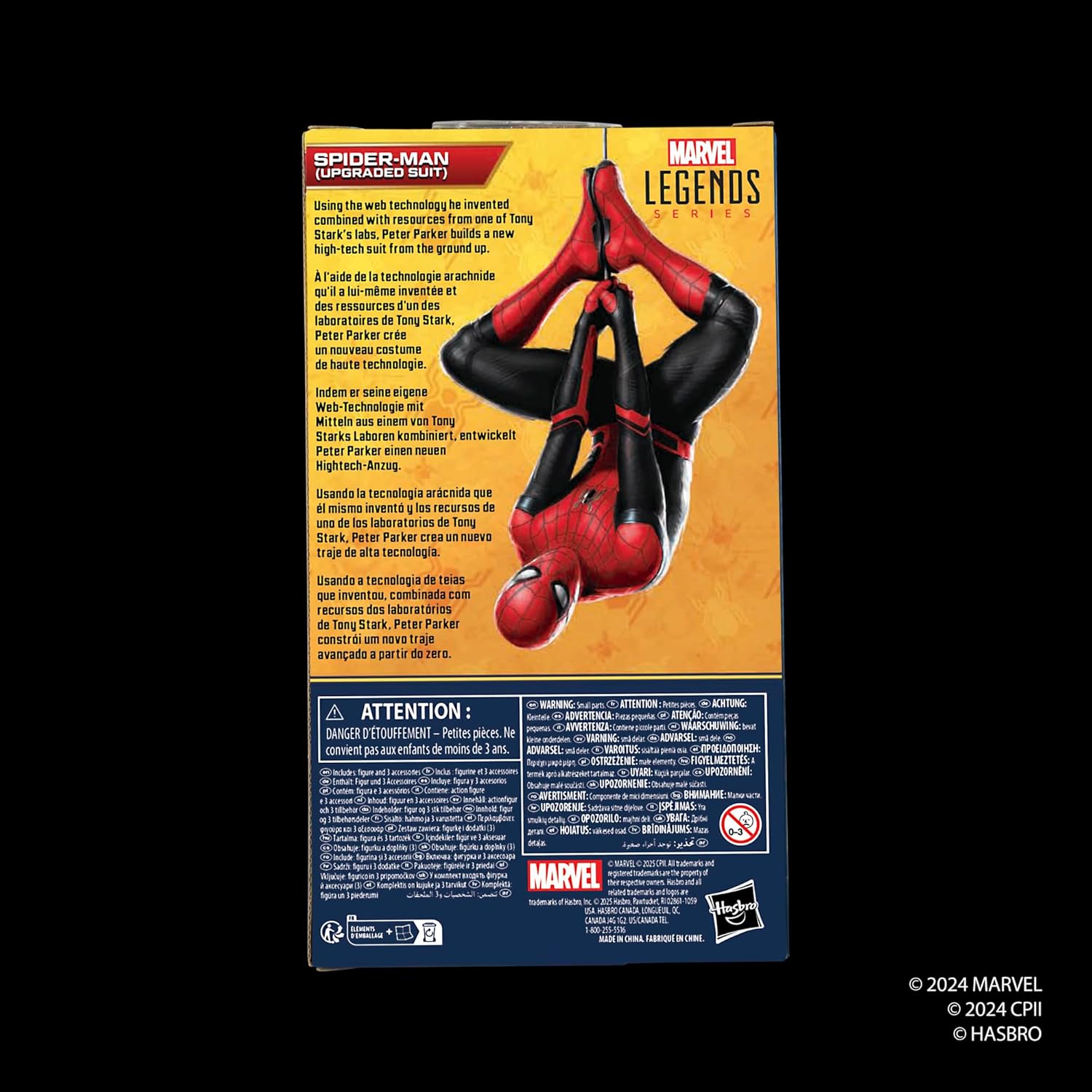 Marvel Legends Series, Figura de acción de Spider-Man (Upgraded Suit