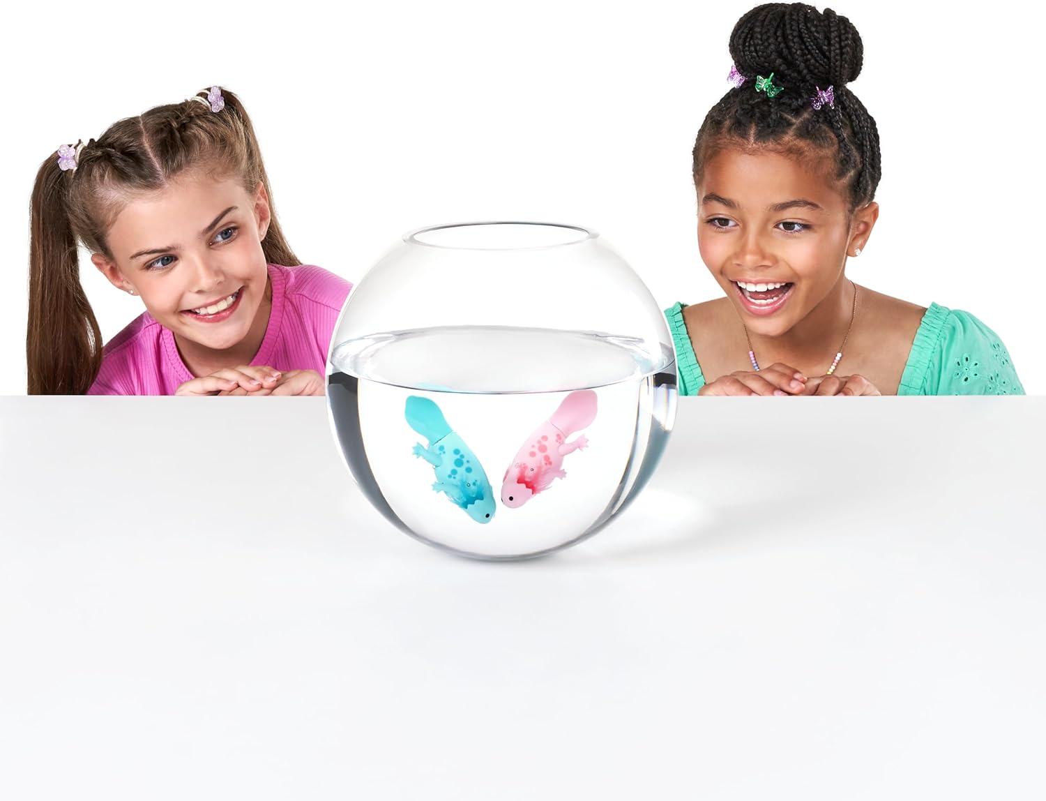 Pets Alive Robo Axolotl, Series 1, Swimming Axolotl, (2 Pack), Mailer Box