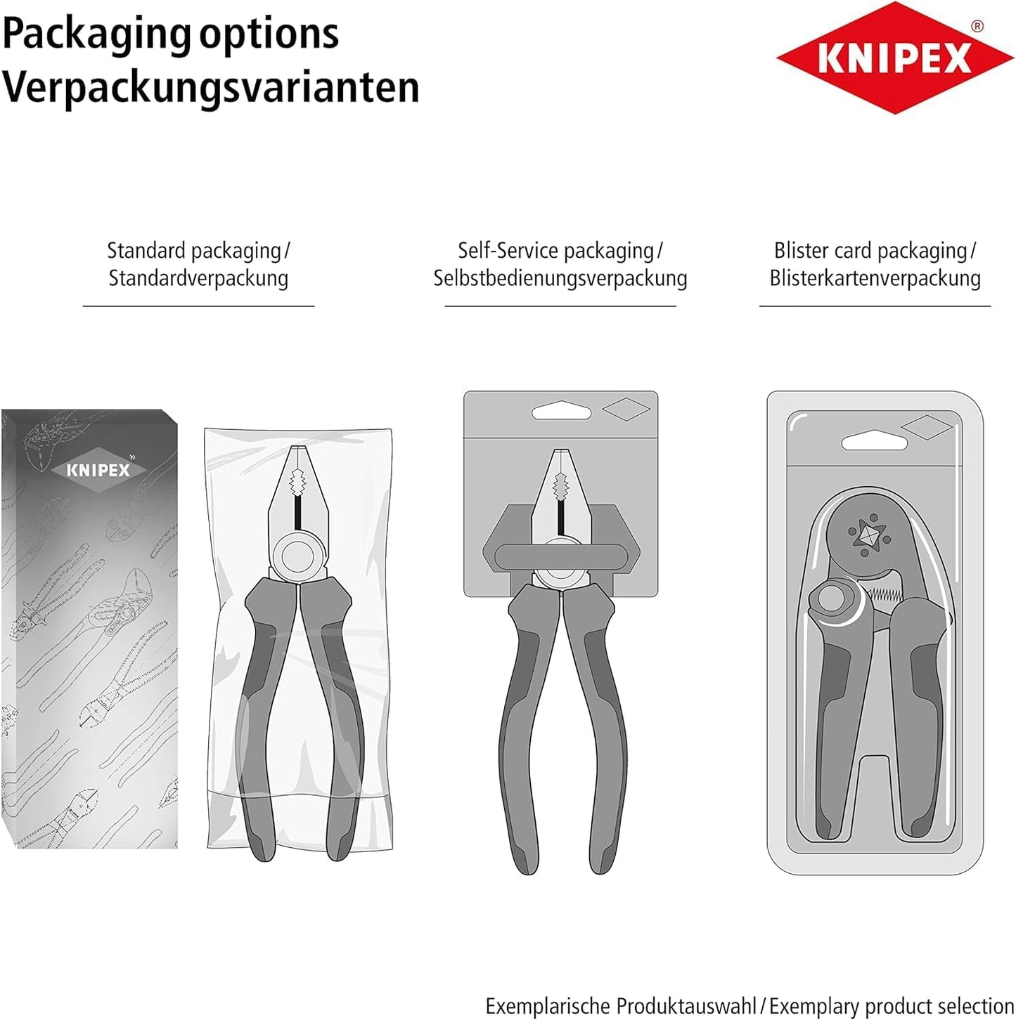 Knipex Precision Circlip Pliers for internal circlips in bore holes grey atramentized, with non-slip plastic coating 140 mm 48 11 J1