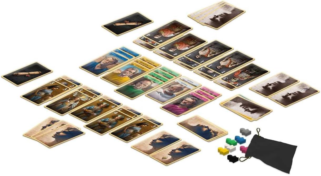 Thames & Kosmos Caesar & Cleopatra Card Game | Tactical Roman Strategy Game for Adults & Kids | 2 Players | Ages 10+ | Historical Logic Challenge | Fast-Paced Family Game Night