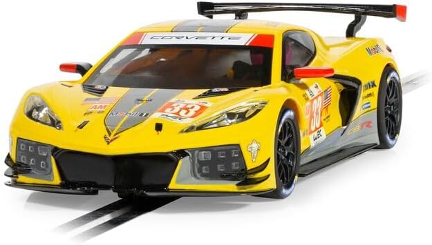 Scalextric Cars - C4558 Chevrolet Corvette C8R - LeMans GTE AM Winner 2023 - Toy Slot Car for use with Race Tracks - Small Kids Gift Ideas for Boy/Girl Ages 3 Accessories