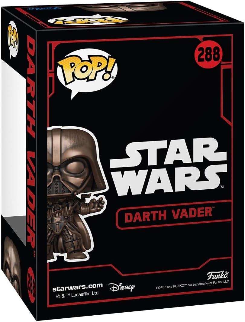 Funko Pop! Star Wars: Star Wars Darkside - Darth Vader - Metallic - Bronze - Amazon Exclusive - Collectable Vinyl Figure - Gift Idea - Official Merchandise - Toys for Kids & Adults - Movies Fans