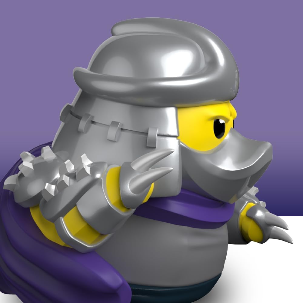 TUBBZ First Edition Shredder - Figura Coleccionable de Pato de Goma de Vinilo - Producto Oficial de Las Tortugas Ninja Mutantes Adolescentes - Videojuegos de acción, TV y películas