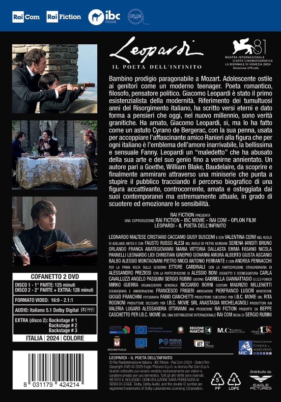 Leopardi - Il Poeta Dell`Infinito (Box 2 Dv )