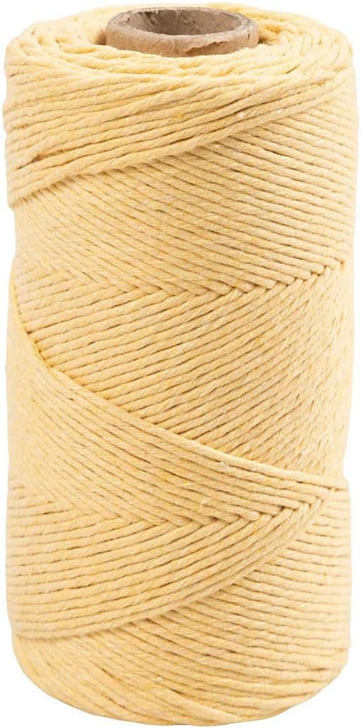 Creativ Company CC Macramé Koord 2 mm 198 m Lichtgeel