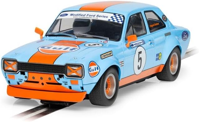 Scalextric Cars - C4530 Ford Escort MK1 – Wayne Crabtree Modified Fords 2023 - Toy Slot Car for use with Race Tracks - Small Kids Gift Ideas for Boy/Girl Ages 3 Accessories