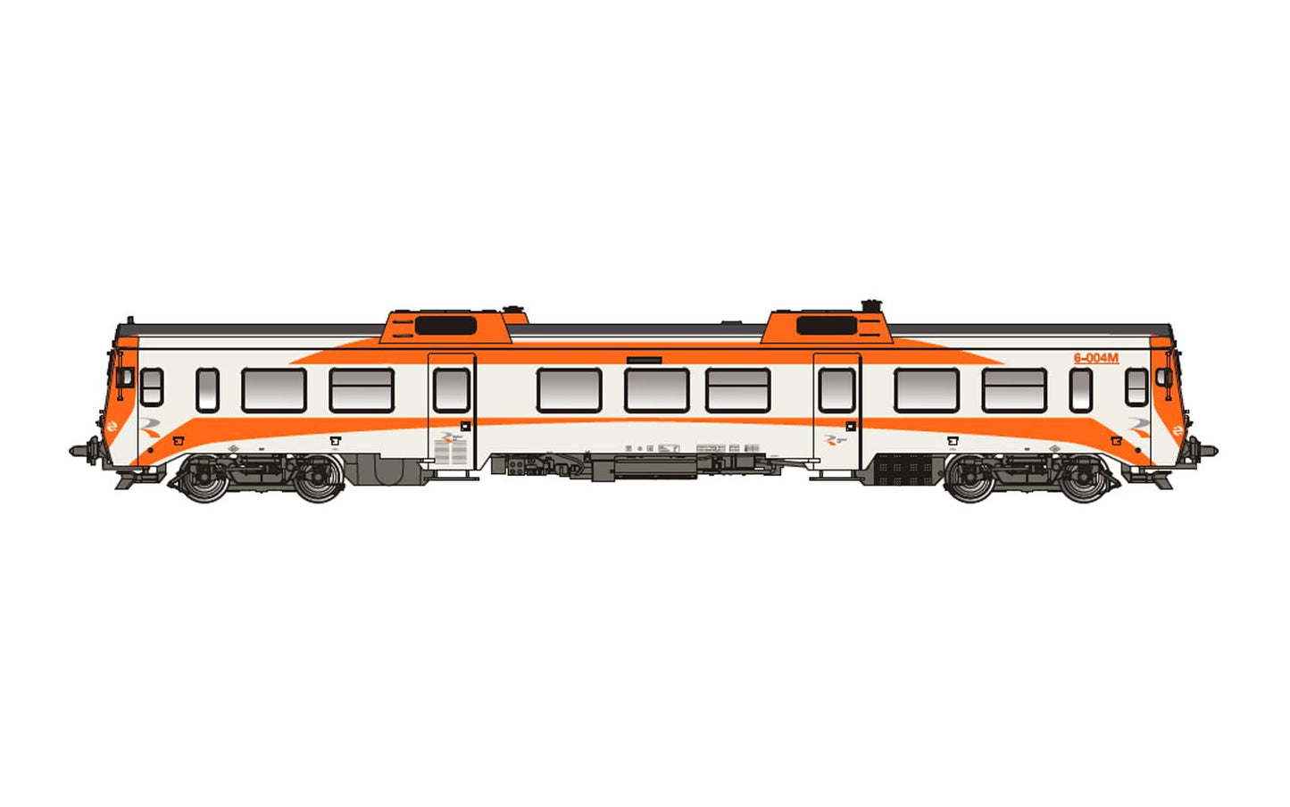 HE2503 Electrotren Hobby RENFE, diesel railcar 9-596-004-2 "Tamagotchi", Regionales R2 livery with modern R logo, ep. V-VI Diesel Locomotive