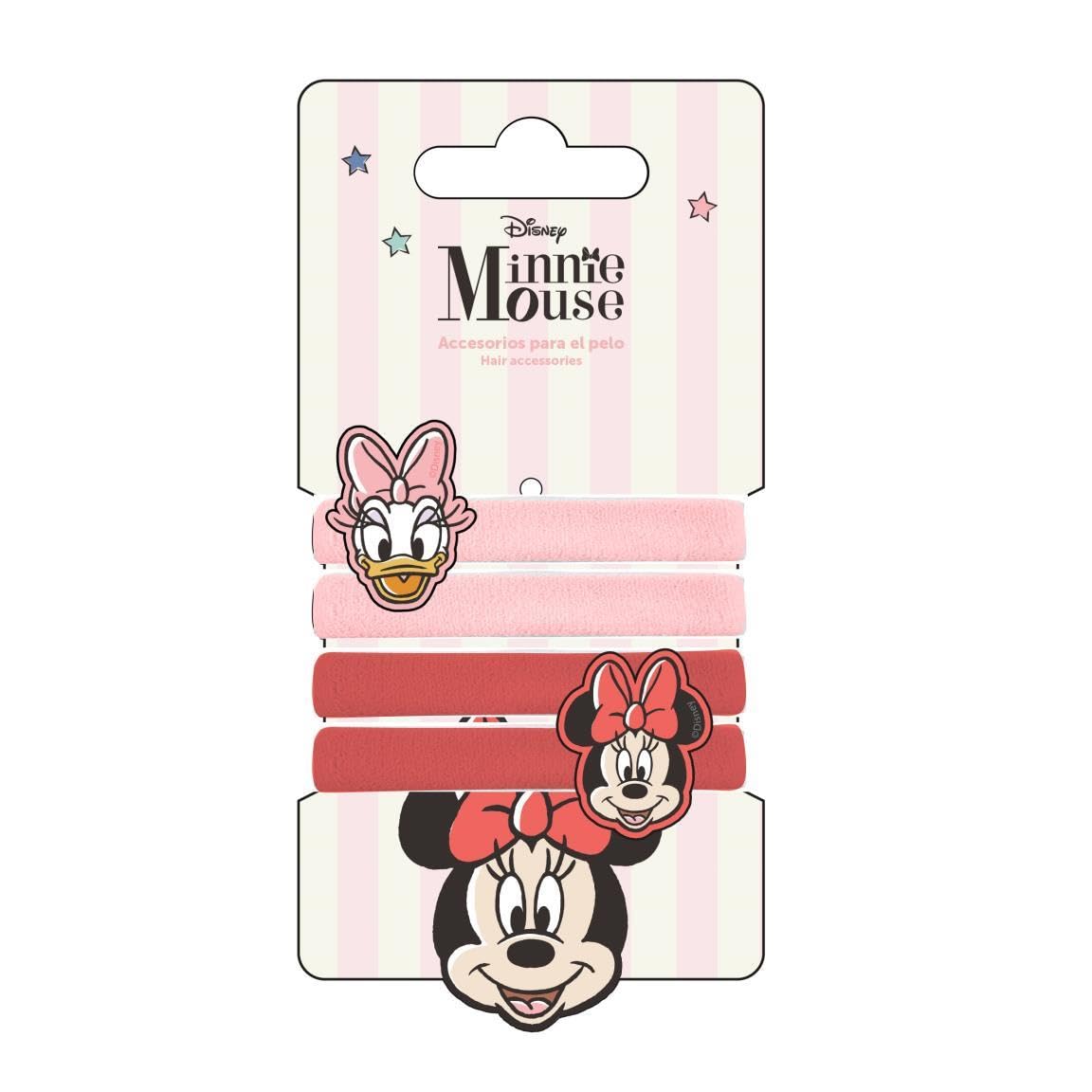 Minnie Mouse - Hair Tie 4 Pieces Pink