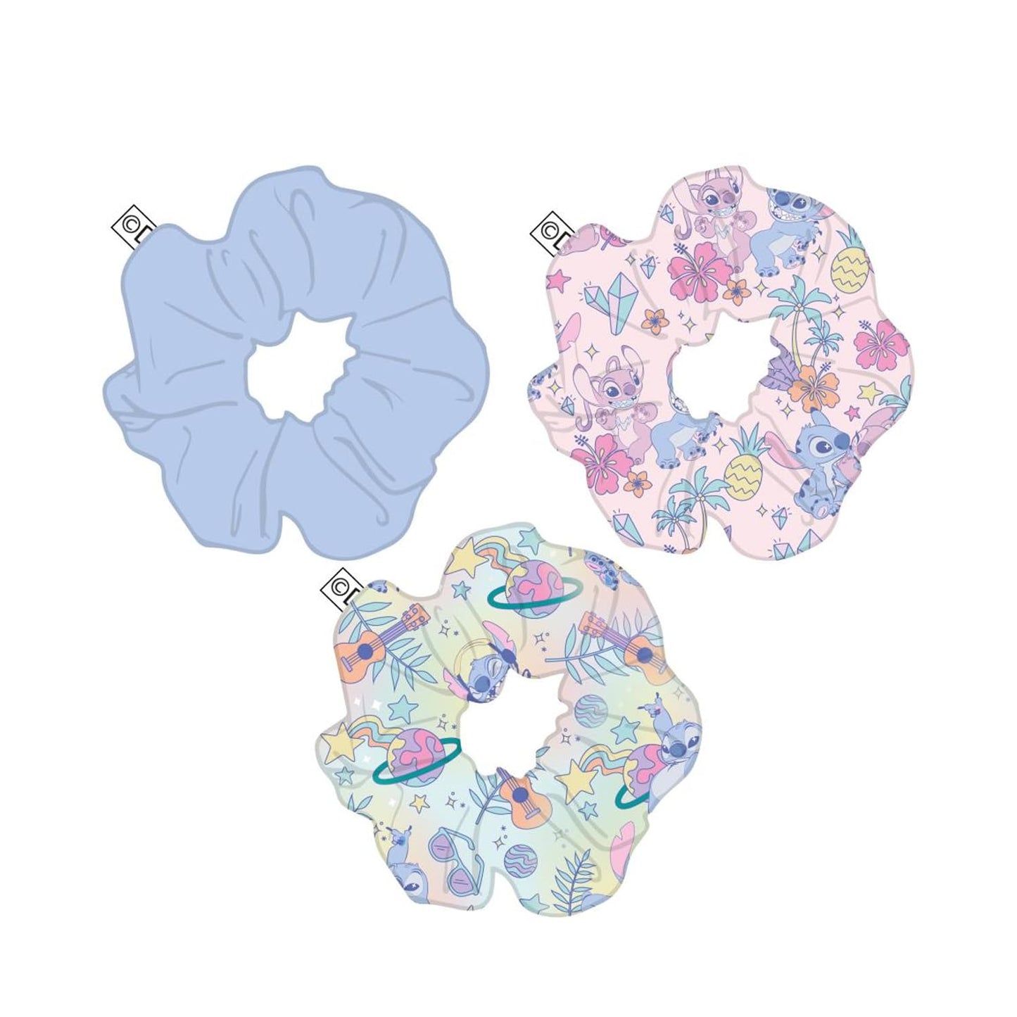 Lilo & Stitch - Set of 3 Scrunchies