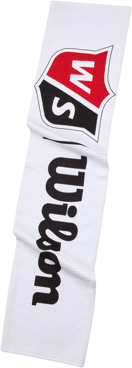 Wilson Unisex golfhanddoek, TOUR TOWEL, microvezel, wit, één maat, WGA900005