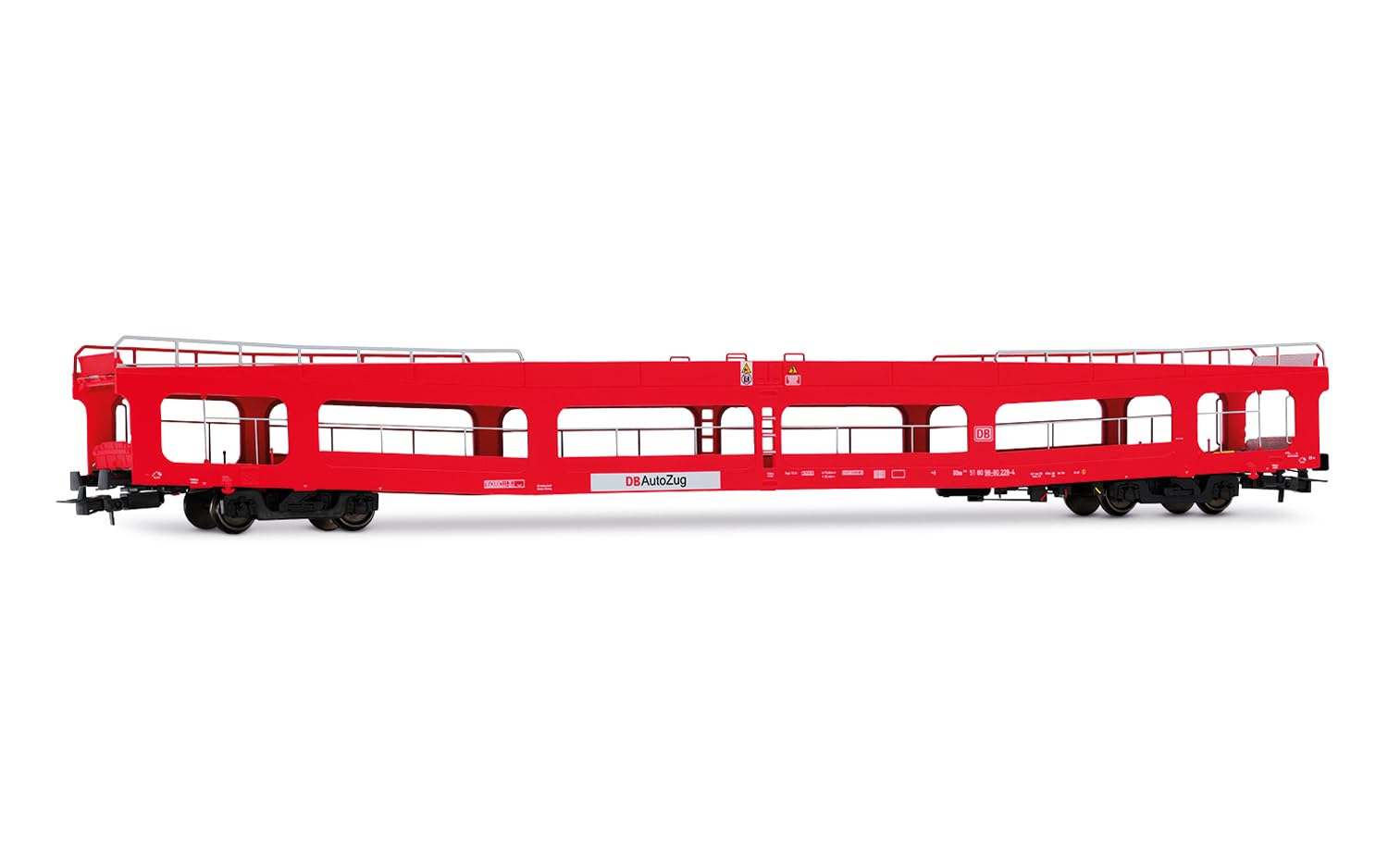 Rivarossi HR4381 DB AG, DDm 916 car transporter, green livery, ep. IV Passenger Coaches