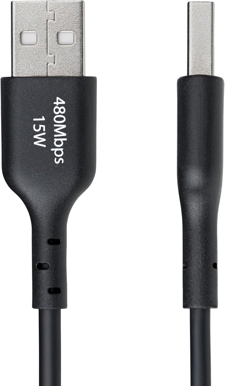 StarTech.com 3ft (1m) USB-A to USB-C Charging Cable, Charge & Sync, 3A, USB 2.0, TPE Jacket, Black USB Charging Cord