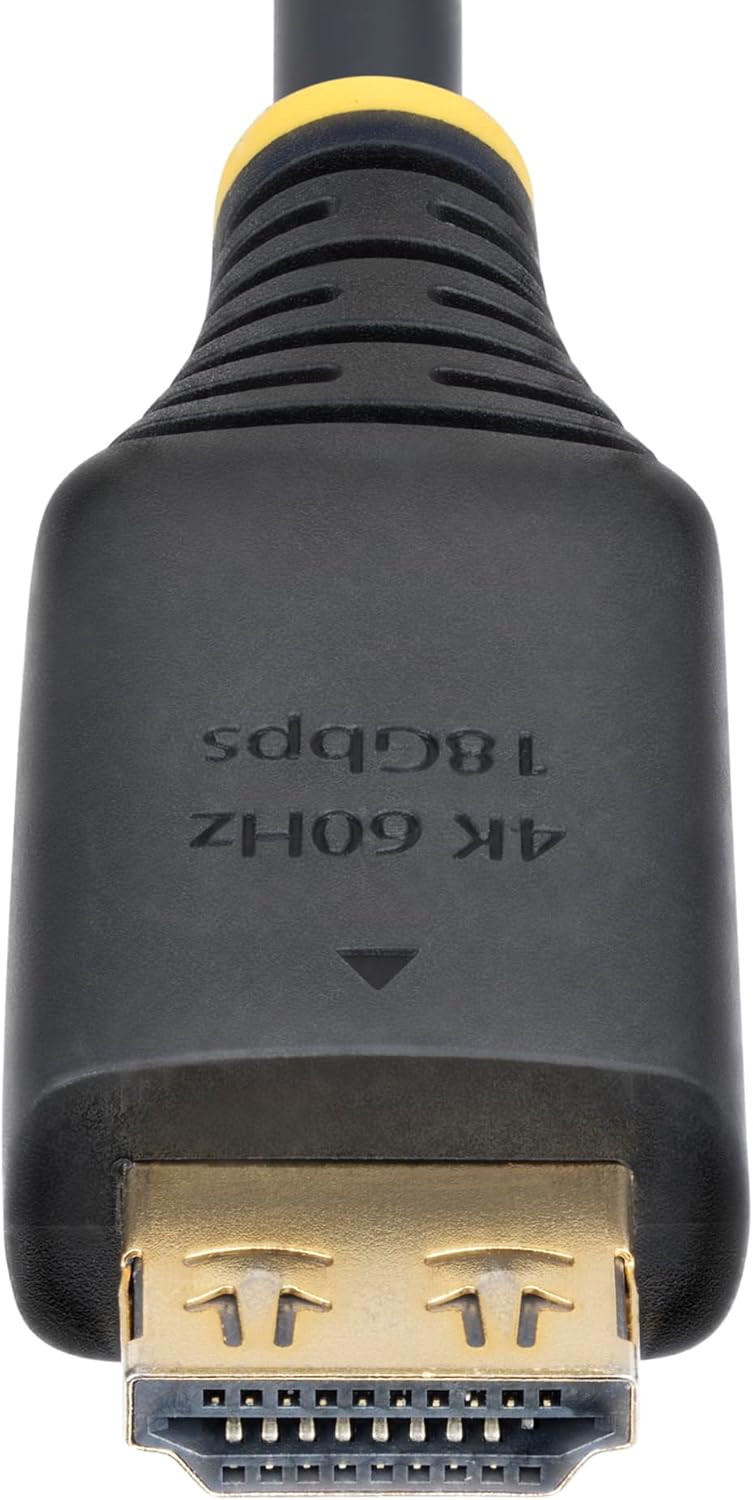 StarTech.com Cable HDMI de Alta Velocidad de 1,8m con Conectores con Agarre - 4K 60Hz UHD - 18Gbps - Cable HDMI 2.0 - TPE