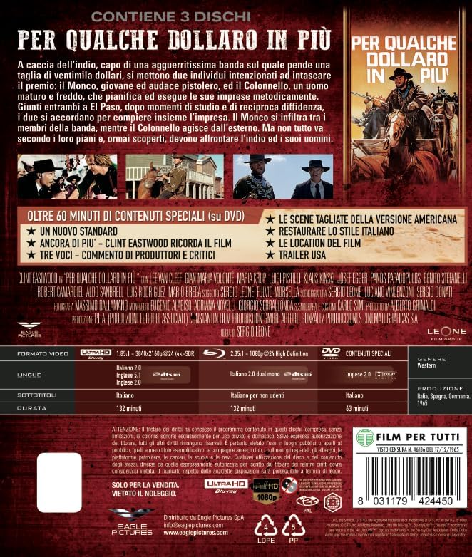 Per Qualche Dollaro In Piu' - 4K (Bd 4K + Bd Hd)