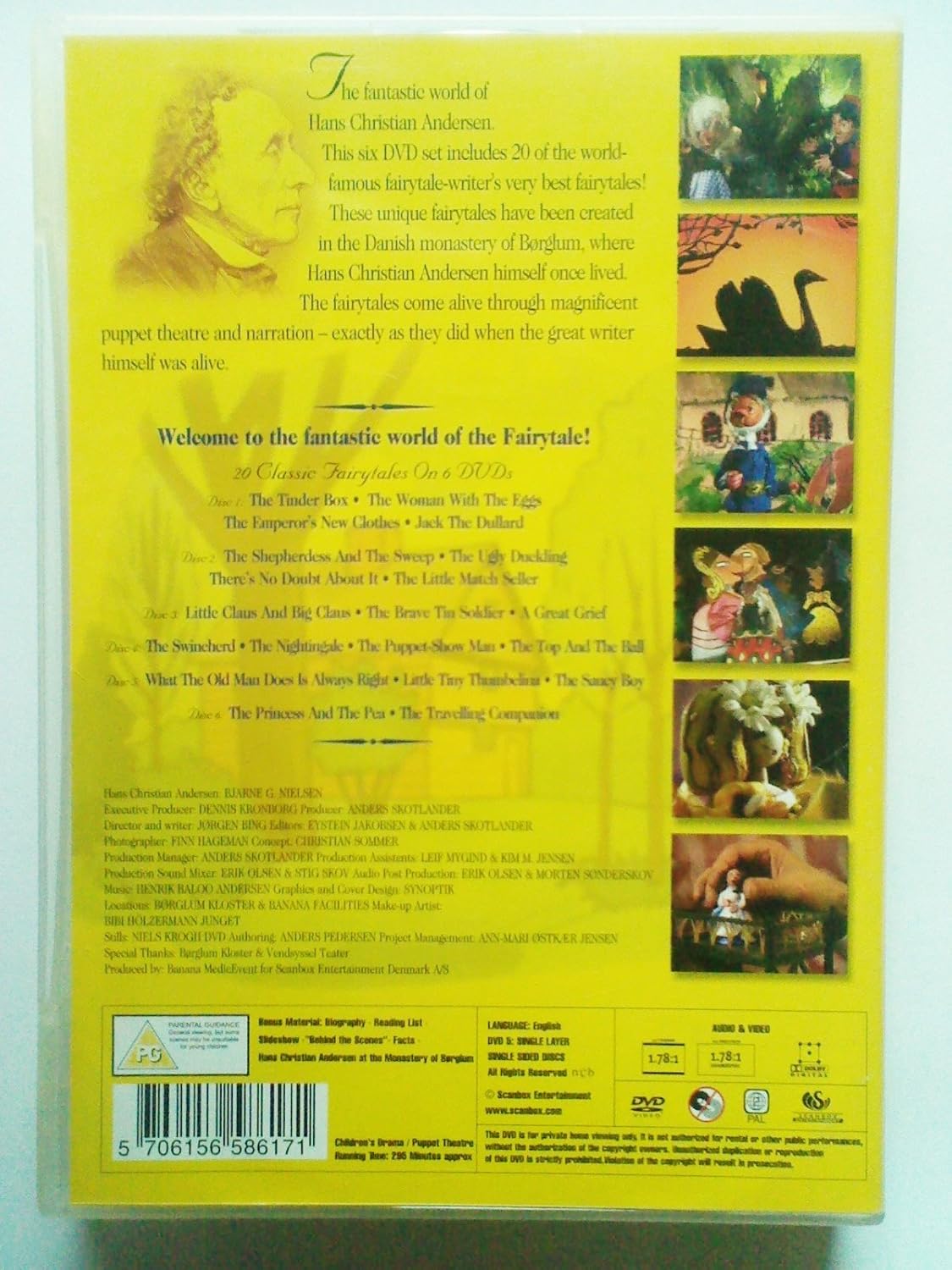 Hans Christian Andersen - 20 Classic Fairy Tales - 6 Dvd Box Set - Limited Edition