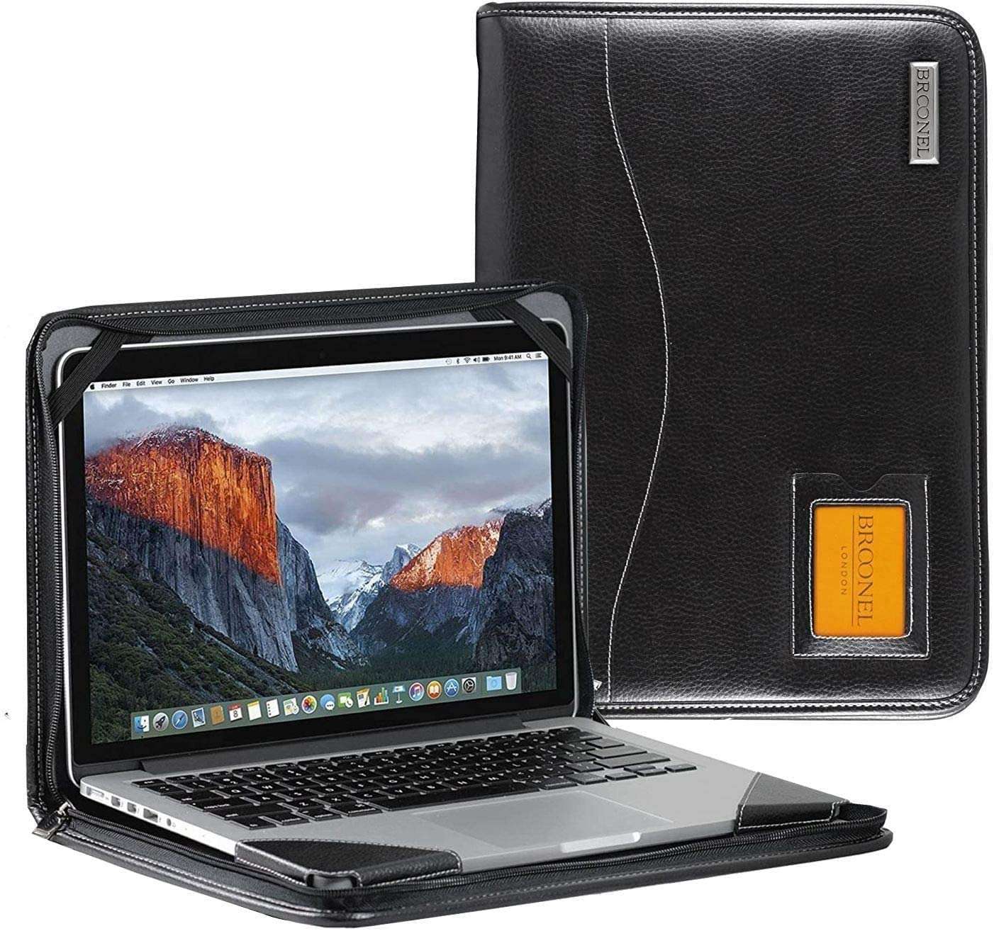 Broonel Black Leather Contour Case For HP EliteBook 840 G8 14" FHD Laptop