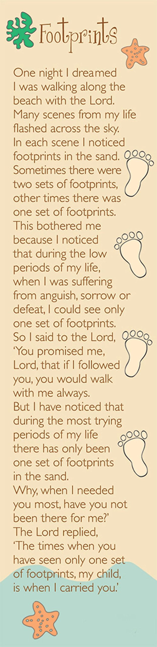 Mayhew Bookmark Footprints - Paper Bookmark - Office Products - 1 Piece