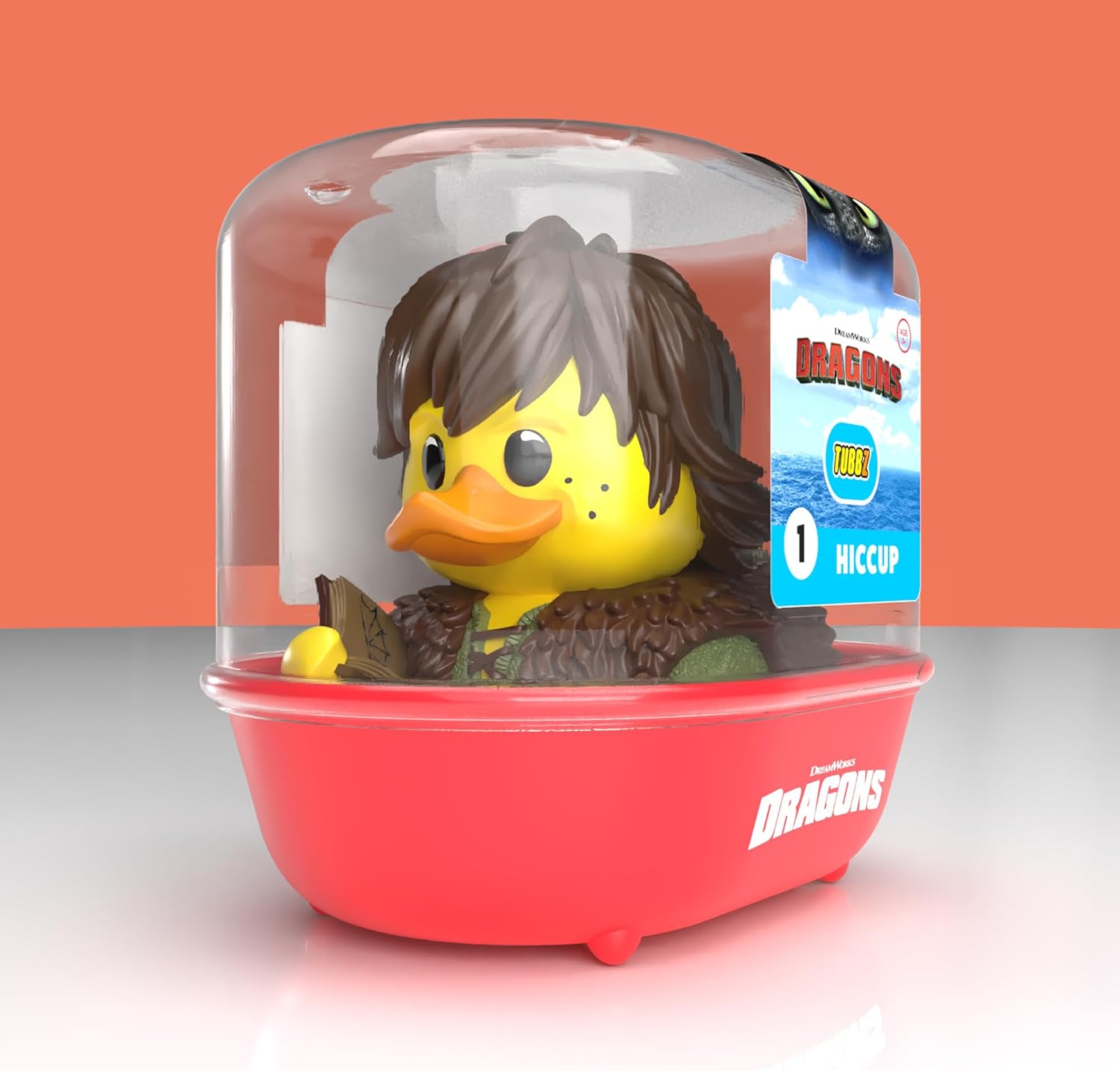 TUBBZ Primera Edición: How to Train Your Dragon - Hiccup Figura Coleccionable de Pato de Goma Disfrazado