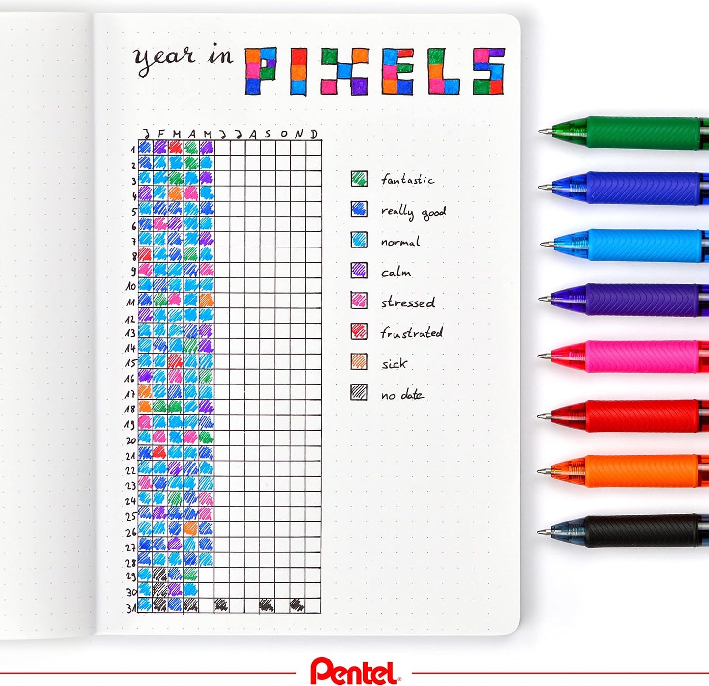 Pentel EnerGel X 6pc Marking Set