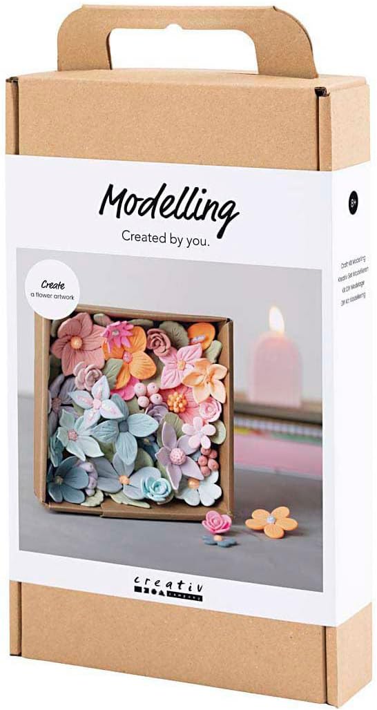 Craft 3D Floral Decorations with DIY Silk Clay & Glitter Clay Art Kit - Home-Crafts