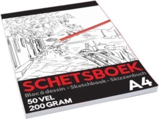 Schetsboek A4 50/ 200grs Premium