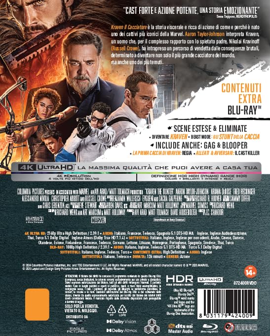 Kraven - Il Cacciatore - 4K (Bd 4K + Bd Hd)