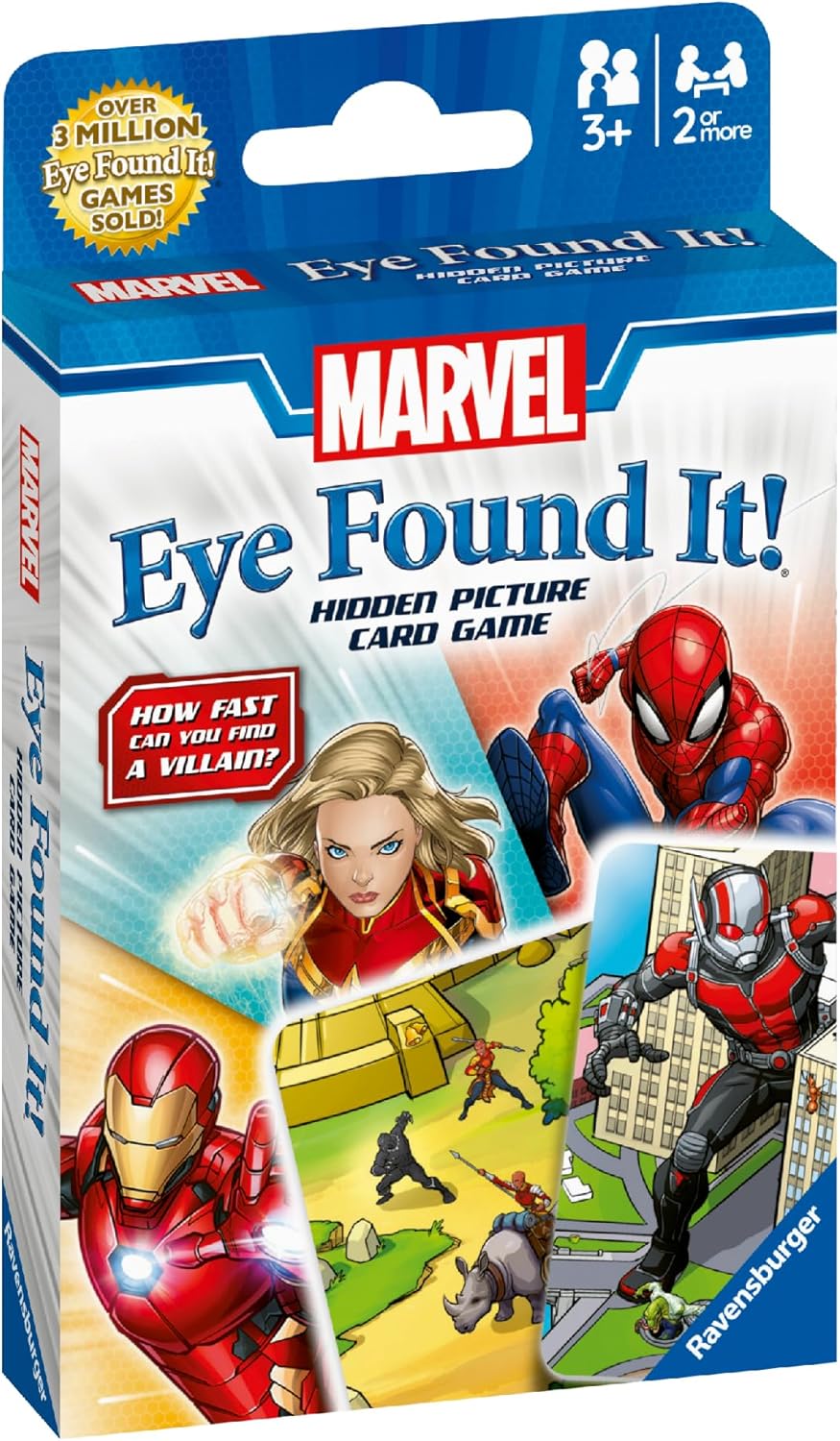 Ravensburger Marvel Gifts and Toys - Eye Found it Card Game for Kids Age 3 Years Up