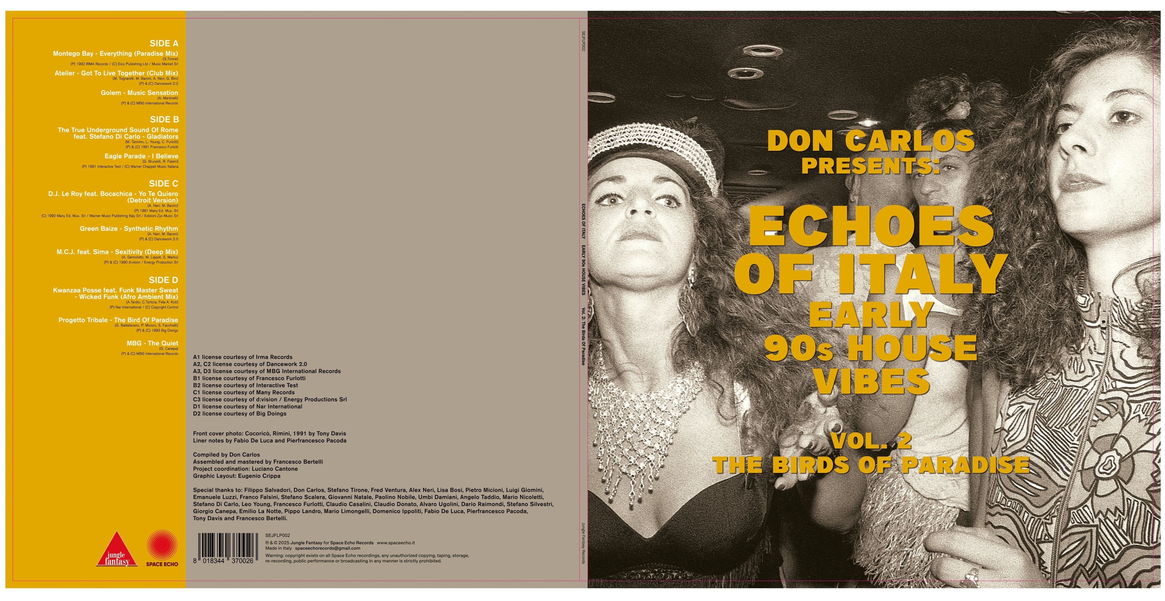 Echoes of Italy - Early 90s House Vibes Vol. 2: The Birds of Paradise