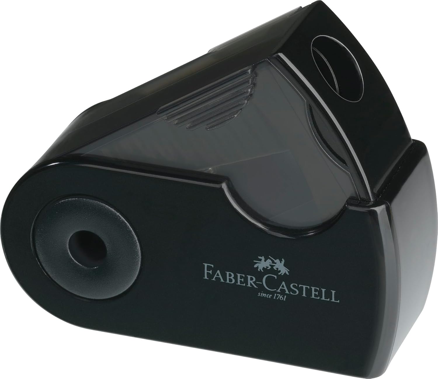 FABER-CASTELL 217086 Sleeve Pencil Set with Sharpener, Eraser and 3 Pencils, Grip 2001 Writing Set Black