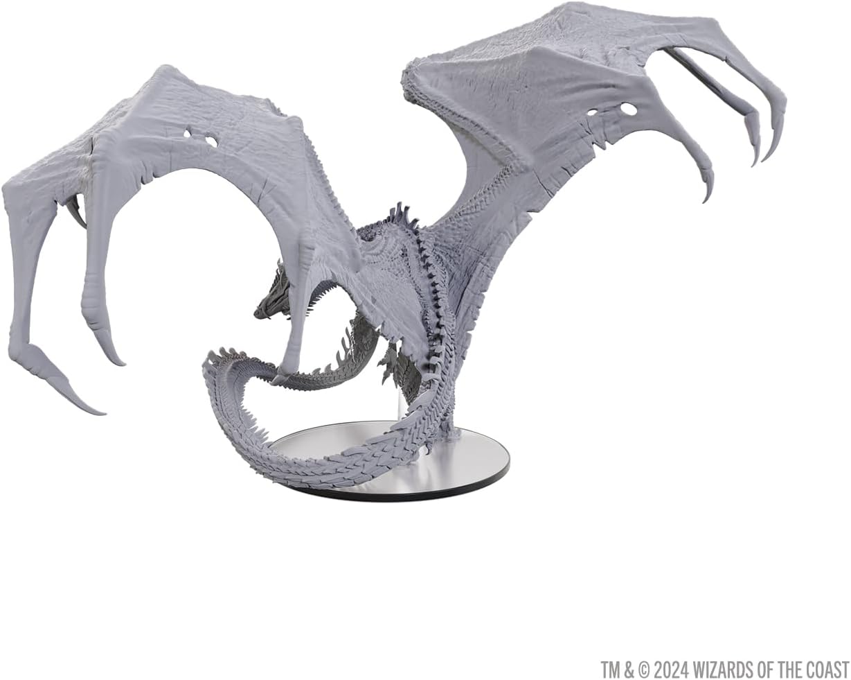 WizKids D&D Nolzur's Marvelous Miniatures: Adult Black Dragon Corruptor | Dungeons and Dragons | Unpainted