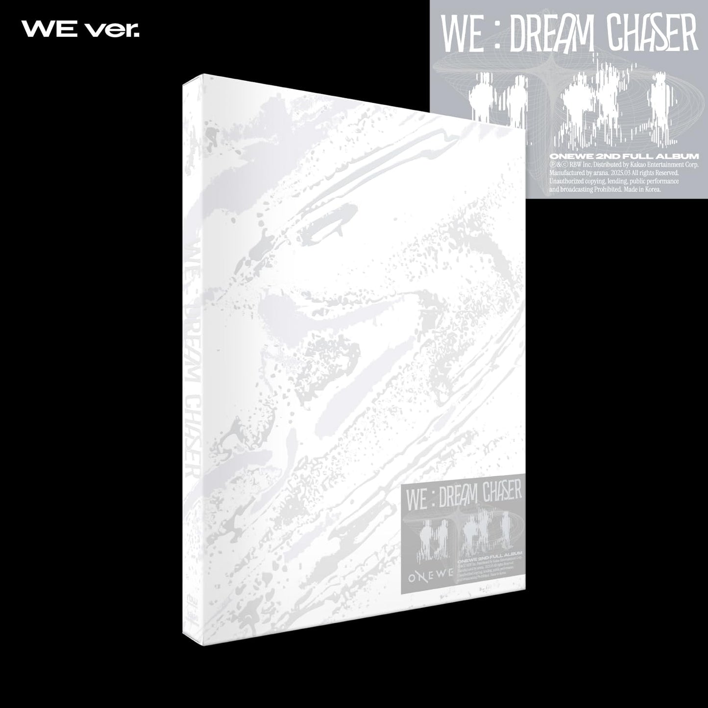 We : Dream Chaser - We Version - incl. 60pg Photobook, 12pg Lyrics Book, Envelope, 2 Postcards, ID Card, Sticker, Photo Drop, Folded Poster, 2 Photocards + Letter