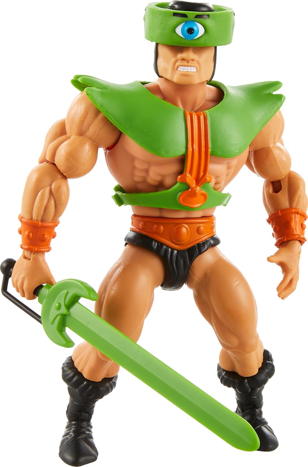 Masters of the Universe Origins Action Figure, Tri-Klops Collectible, MOTU Evil 3-Eyed Villain, 16 Posable Joints, 5.5 Inch with Accessories, HYD33