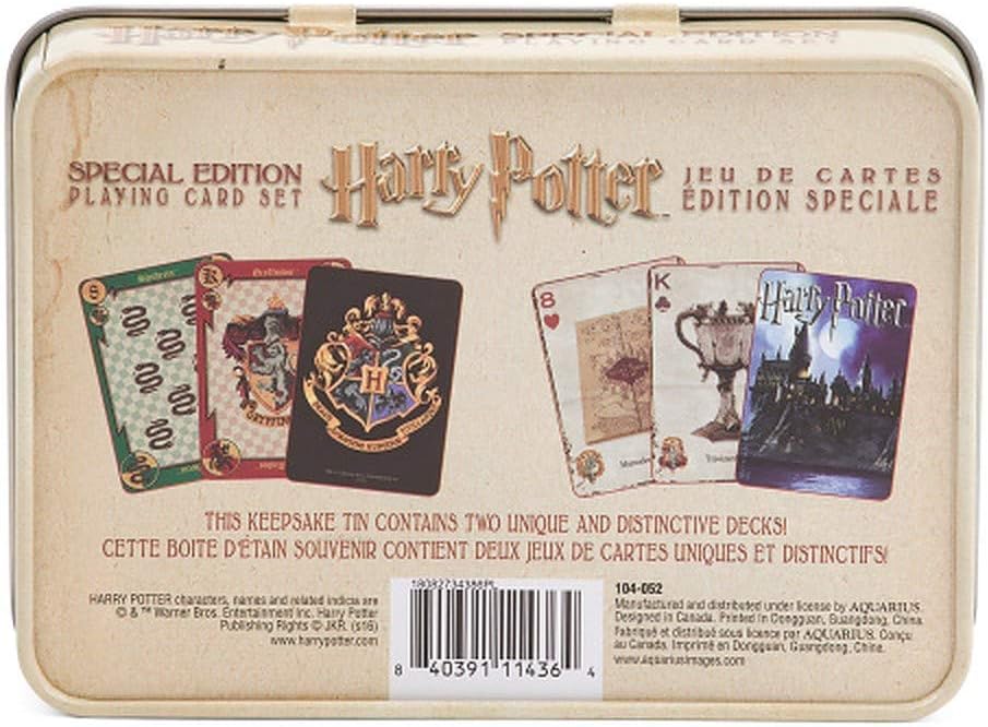 AQUARIUS Harry Potter Playing Cards in Keepsake Tin