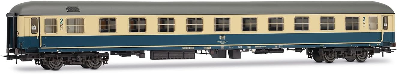 HR4349 Rivarossi DB, 3-unit pack night train "Luna", bar coach WGmh 854 in red-beige livery + 2 x Bcm 246 in ocean-blue livery, ep. IV Passenger Coaches